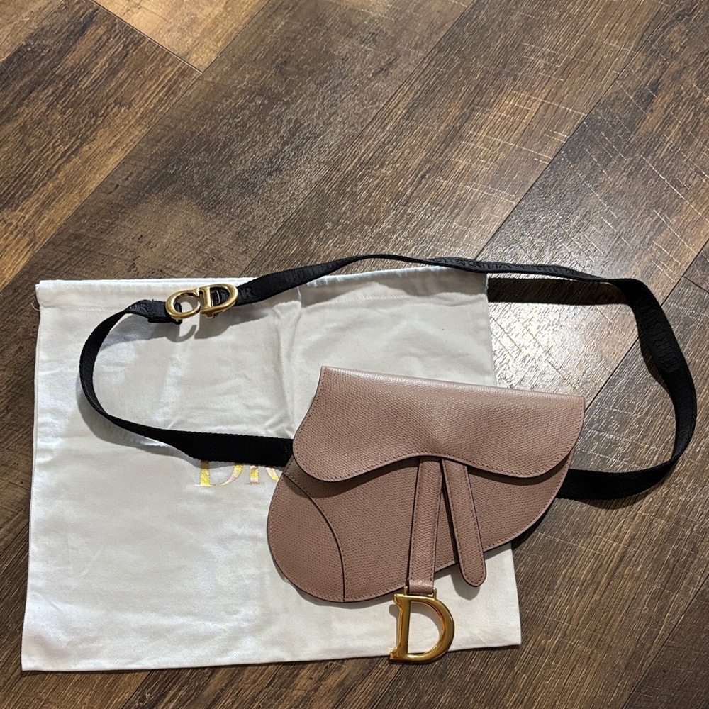 Christian Dior leather Saddle Bag waist bag